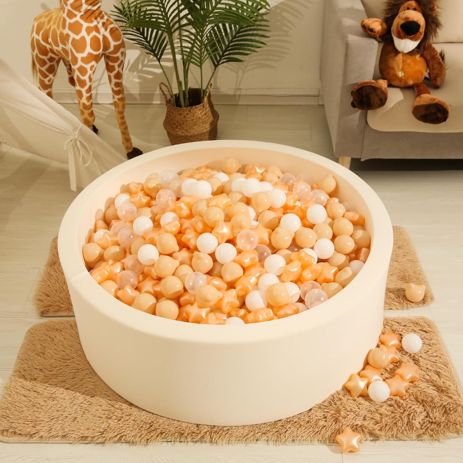 Realhaha Pelotas de piscina para bebés, temática oceánica, paquete de 100 unidades, crea una aventura submarina para tu pequeño