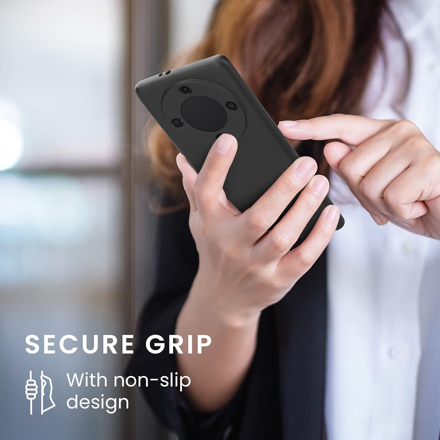 kwmobile Funda compatible con Honor Magic5 Lite 5G – Funda trasera de TPU suave – con aspecto metálico – Gris metálico