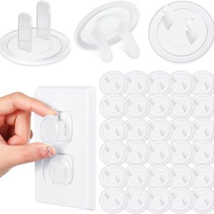 200 fundas transparentes para enchufes a granel a prueba de bebés para enchufes eléctricos, enchufe fácil de instalar, resistente y seguro, kit a 200 fundas transparentes para enchufes a granel a prueba de bebés para enchufes eléctricos, enchufe fácil de instalar, resistente y seguro, kit a