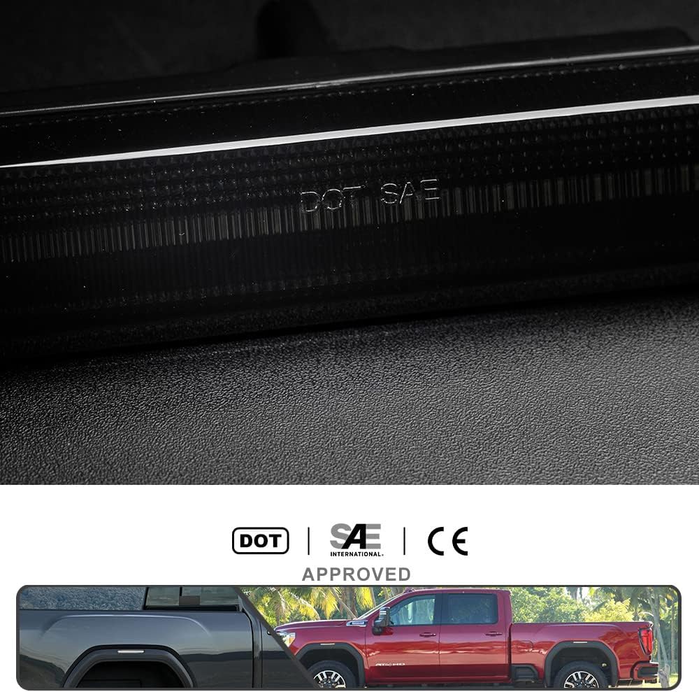 4 luces LED de color blanco completo para GMC Sierra 2500HD 3500HD 3500HD 2020 2021 2022 Luz indicadora de giro de guardabarros, reemplazo de la