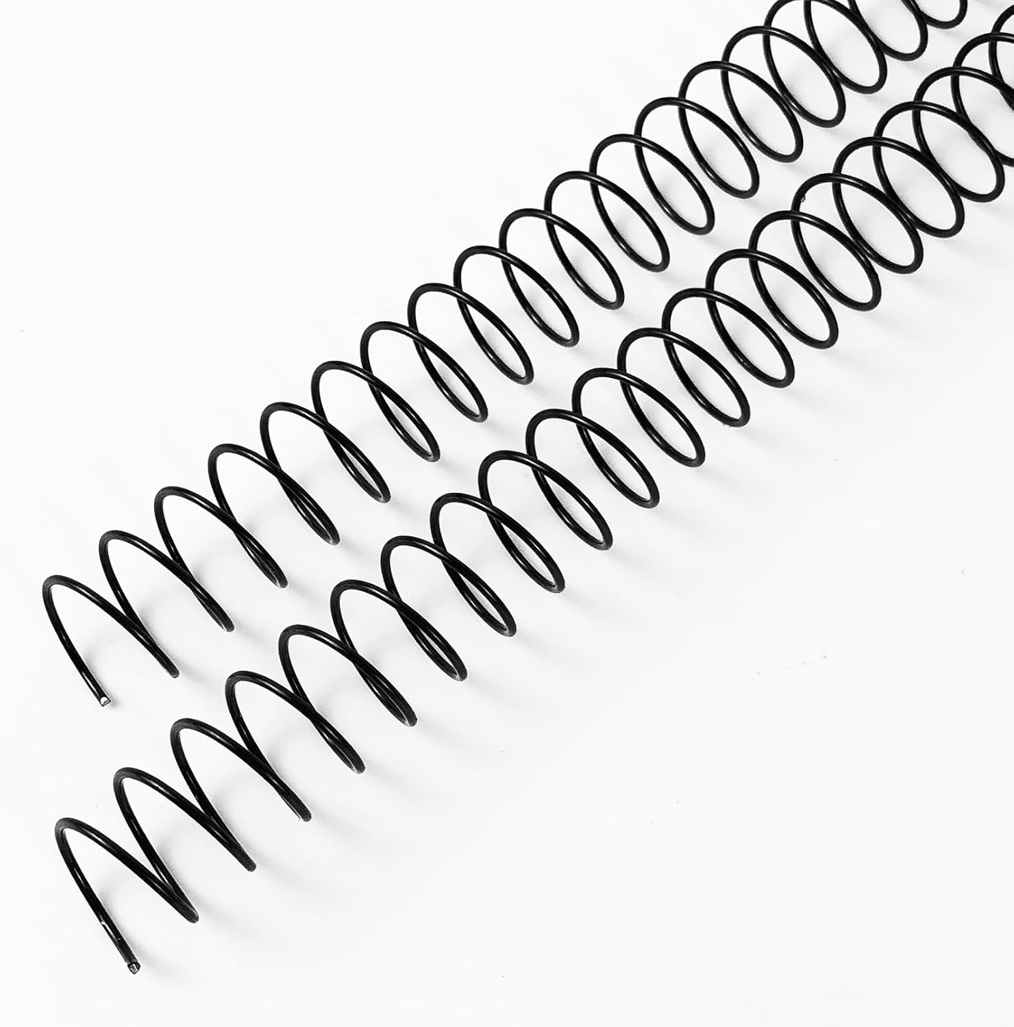 Binditek Paquete de 30 bobinas de encuadernación en espiral de metal, espirales de encuadernación de 0.472 in (12 pulgadas), capacidad de 75 hojas,