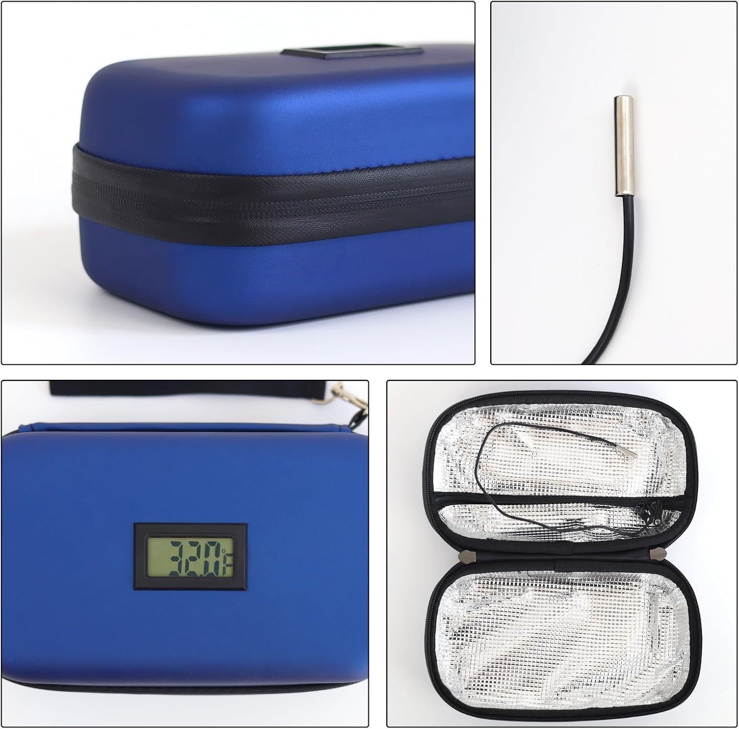 Funda de viaje para enfriar insulina, bolsa enfriadora de medicamentos aprobada por la TSA para 8 bolígrafos de insulina y suministros para