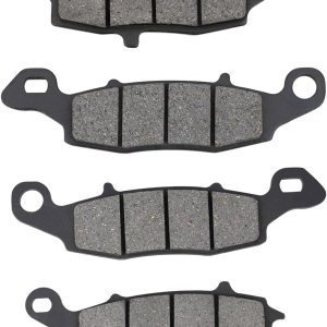 AHL Juego de pastillas de freno semimetálicas delanteras y traseras para Kawasaki VN900 Vulcan Custom 2007-2014 AHL Juego de pastillas de freno semimetálicas delanteras y traseras para Kawasaki VN900 Vulcan Custom 2007-2014