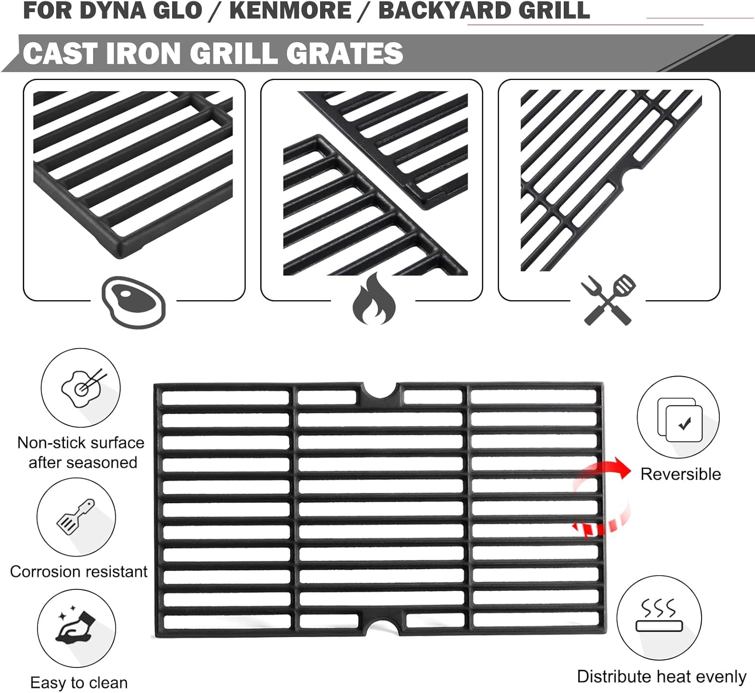 DGH474CRP DGF493BNP Parrillas de Parrilla Piezas de Repuesto para Dyna Glo Parrilla Piezas DGB495SDP-D Kenmore Parrillas Parrillas Piezas