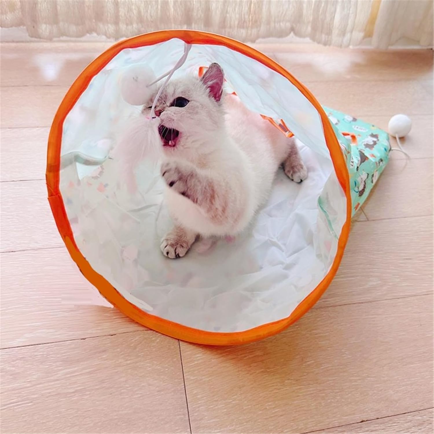 Bolsa de túnel para gatos, tubo para gatos, túneles para gatos de interior, juguetes para mascotas para gatos aburridos en túnel, bolsa de taladro