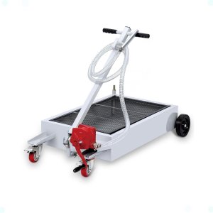 Bandeja de drenaje de aceite de 15 galones con bomba de mano y manguera de 8 pies, perfil bajo de 57L y mango plegable en T para camiones, autos, SUV Bandeja de drenaje de aceite de 15 galones con bomba de mano y manguera de 8 pies, perfil bajo de 57L y mango plegable en T para camiones, autos, SUV