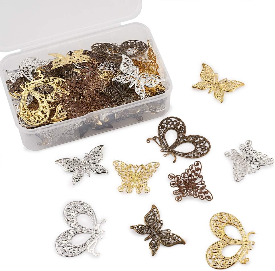 Pandahall – Colgantes de araña de aleación tibetana para hacer joyas y collares