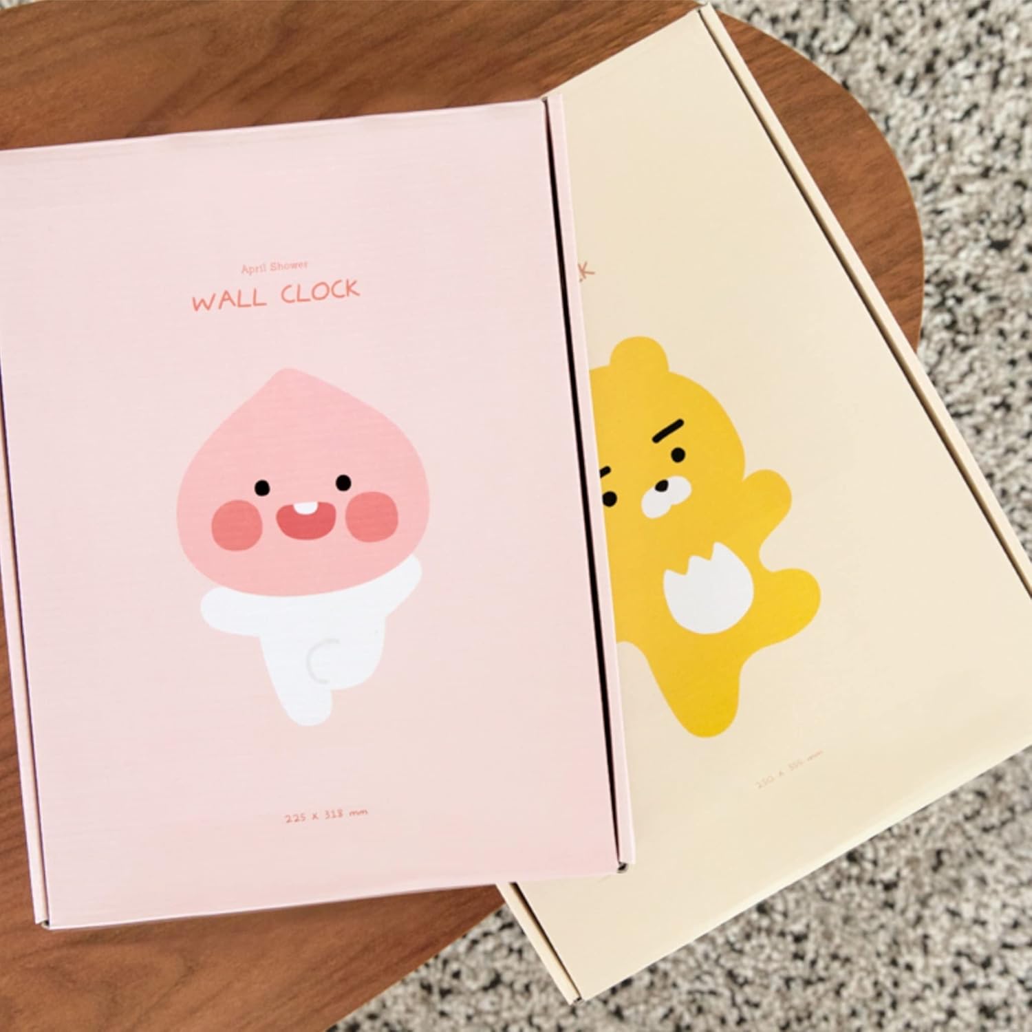 KakaoTalk – Reloj de pared coreano con lindo personaje amarillo (Ryan)