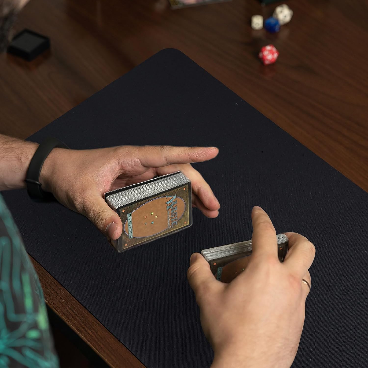Yexiya 8 alfombrillas de juego de cartas de 14 x 24 pulgadas, tapete de juego en blanco de sublimación para juego de cartas, tapete de goma suave