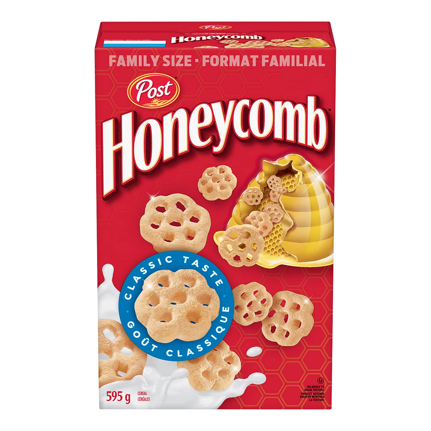 Post Tamaño familiar de cereales de panal, 20.99 oz21 onzas, caja importado de Canadá