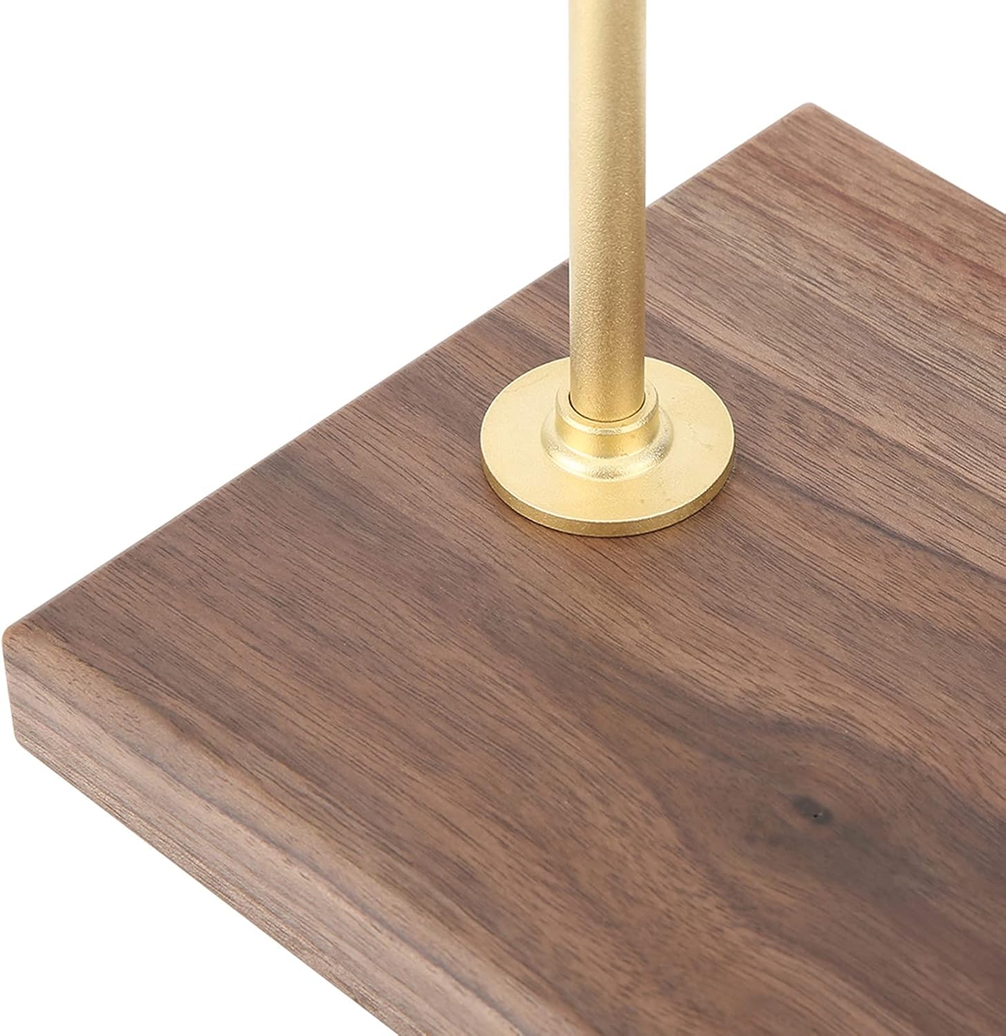 Almacenamiento de cocina para verter sobre el gotero de café, filtro de soporte de 25 × 18 × 8 de latón de madera para café