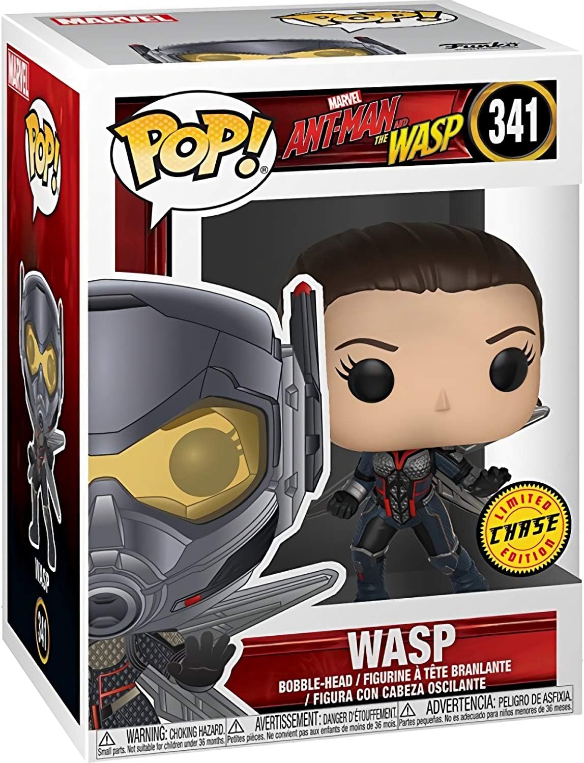 Wasp (Chase) Fun ko P o p ! Paquete de figuras de vinilo con 1 protector gráfico compatible ‘ToysDiva’ (341 – 30730 – B)