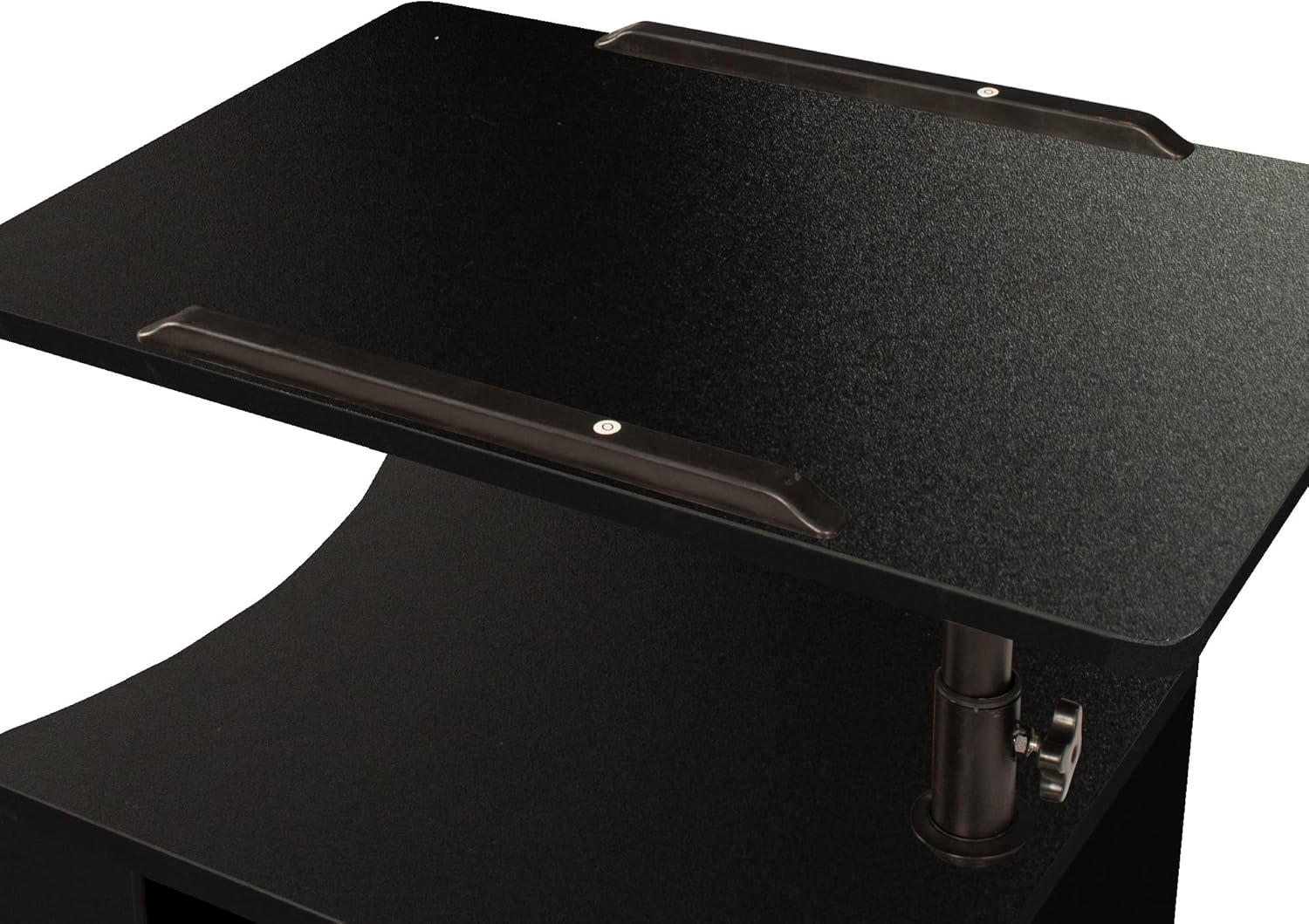Holaki Mesita de noche, estación de trabajo de mesita de noche, mesa de noche de madera ajustable con inclinación giratoria, escritorio para