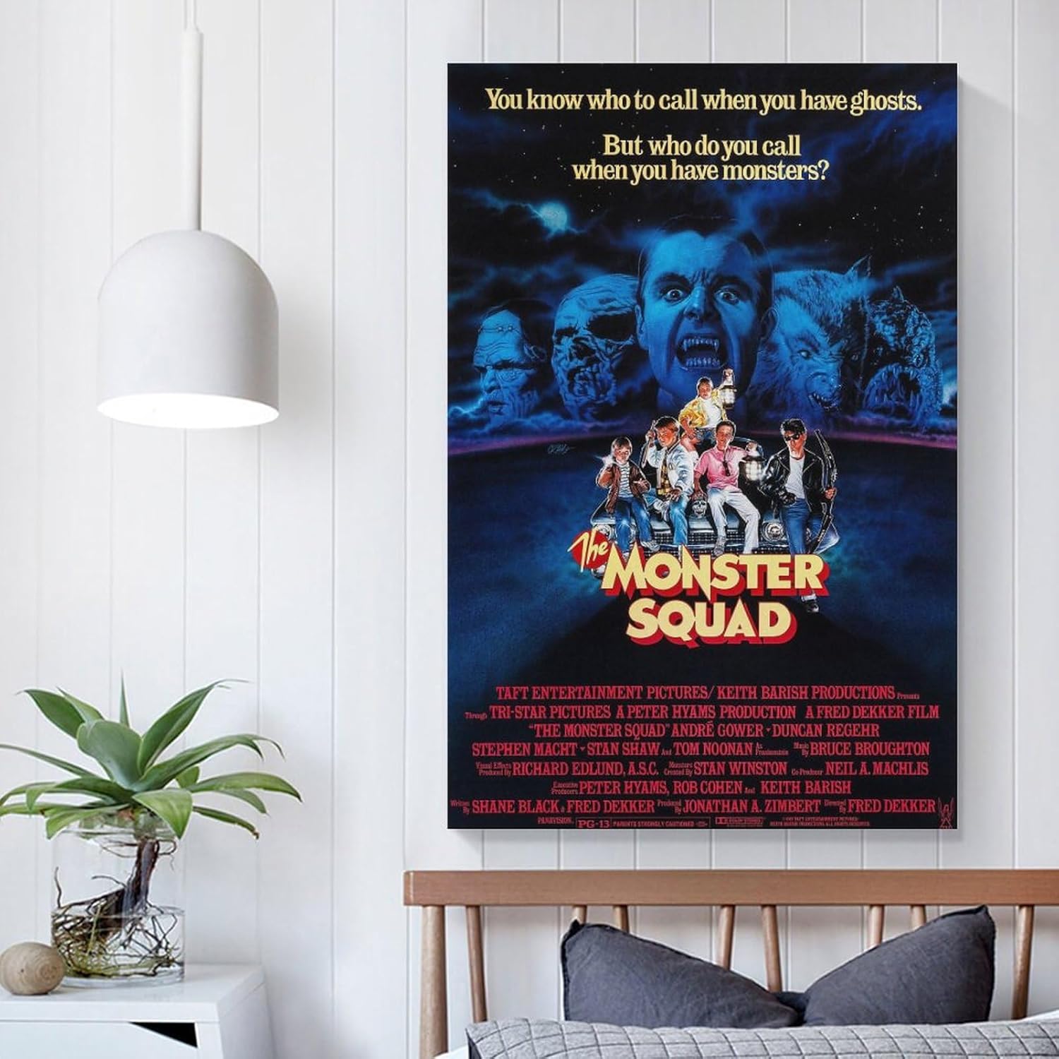Póster de película The Monster Squad de 1987 para dormitorio, decoración de pared estética, impresiones artísticas en lienzo para decoración de