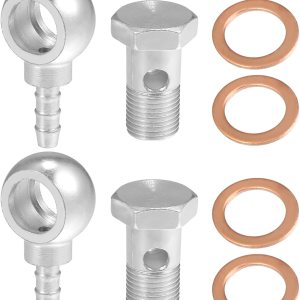 ACROPIX 0.630 in ID 0.315 in OD M16x1.5 Banjo Bolt manguera accesorios universal Banjo montaje línea de combustible con arandela de tornillo para ACROPIX 0.630 in ID 0.315 in OD M16x1.5 Banjo Bolt manguera accesorios universal Banjo montaje línea de combustible con arandela de tornillo para