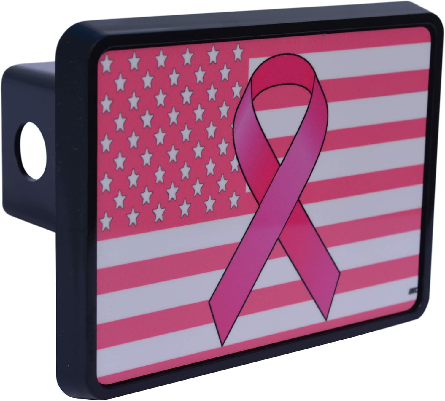 Tapón para enganche de remolque con la bandera estadounidense de Estados Unidos, diseño patriótico de Estados Unidos para mujeres para