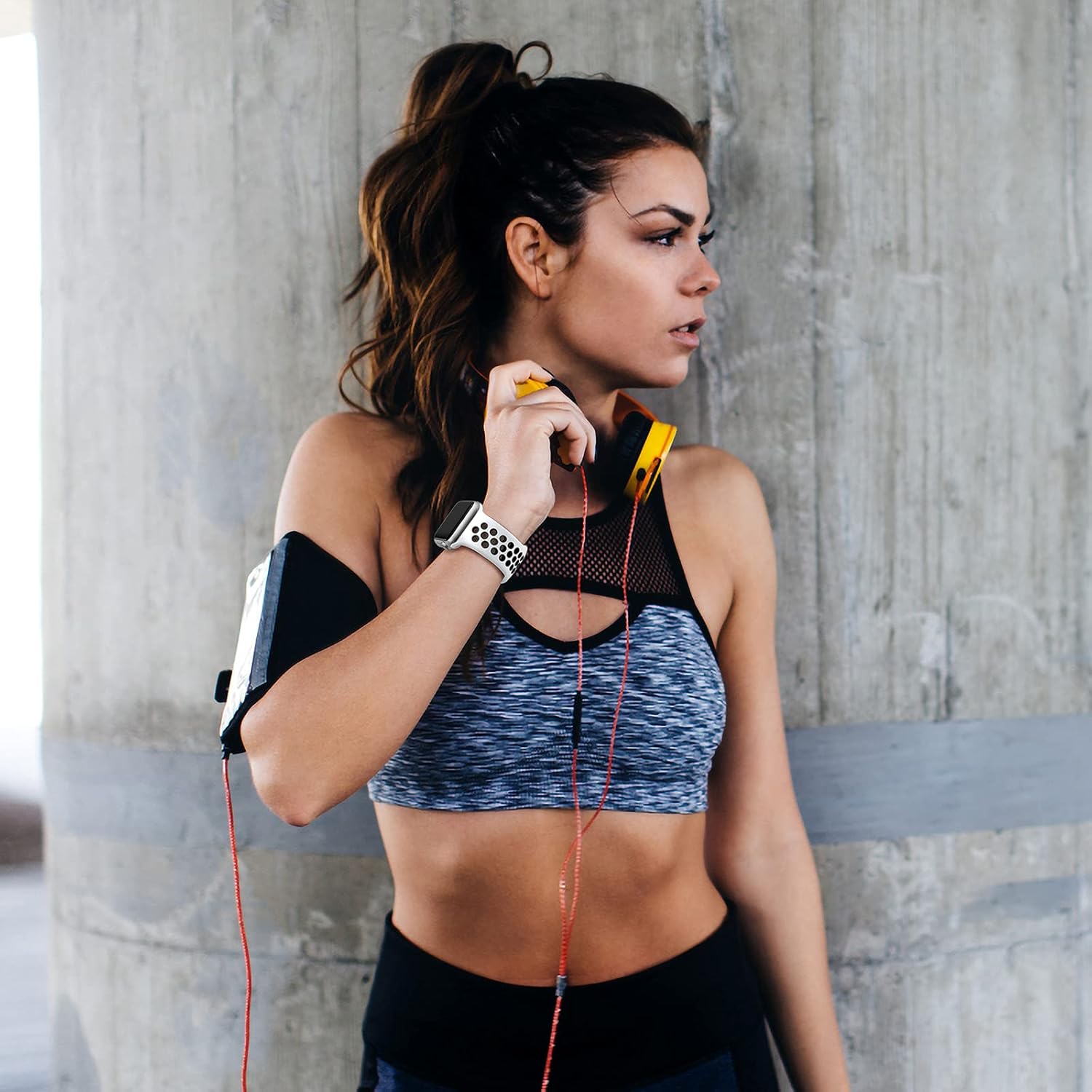 Lerobo – Correa deportiva compatible con Apple Watch 38, 40, 41, 42, 44 y 45 mm para hombre y mujer, silicona suave y transpirable, repuesto