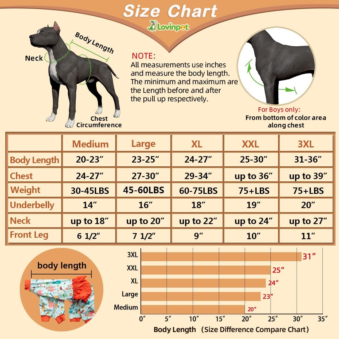 LovinPet Pijamas para perros Pitbulls  Protección UV, camisa de recuperación posoperatoria, tela elástica de punto ligero, estampado de alpaca