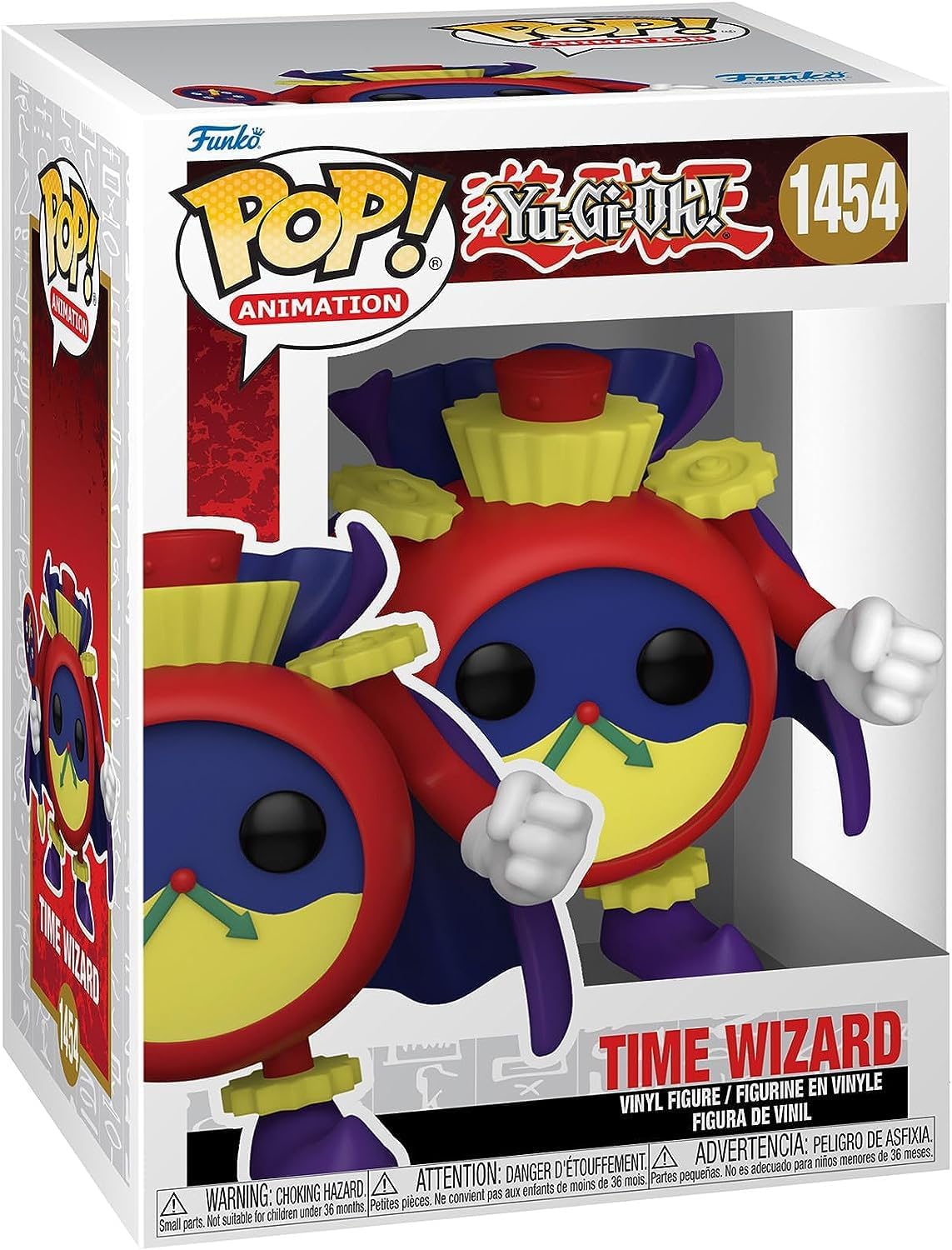POP Yu-Gi-Oh! – Figura de vinilo Funko de Time Wizard (incluye funda protectora de caja compatible), multicolor, 3.75 pulgadas
