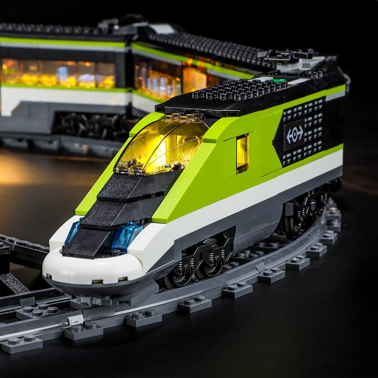 LIGHTAILING Kit de iluminación LED para Lego- 60337 Express Passenger-Train Modelo de bloques de construcción – Juego de luces LED compatible con el