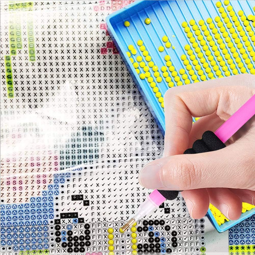 GORGECRAFT 60 unidades de 10 colores de espuma suave para lápices, pinzas para lápices, soporte para bolígrafo, agarre de esponja, dibujo para