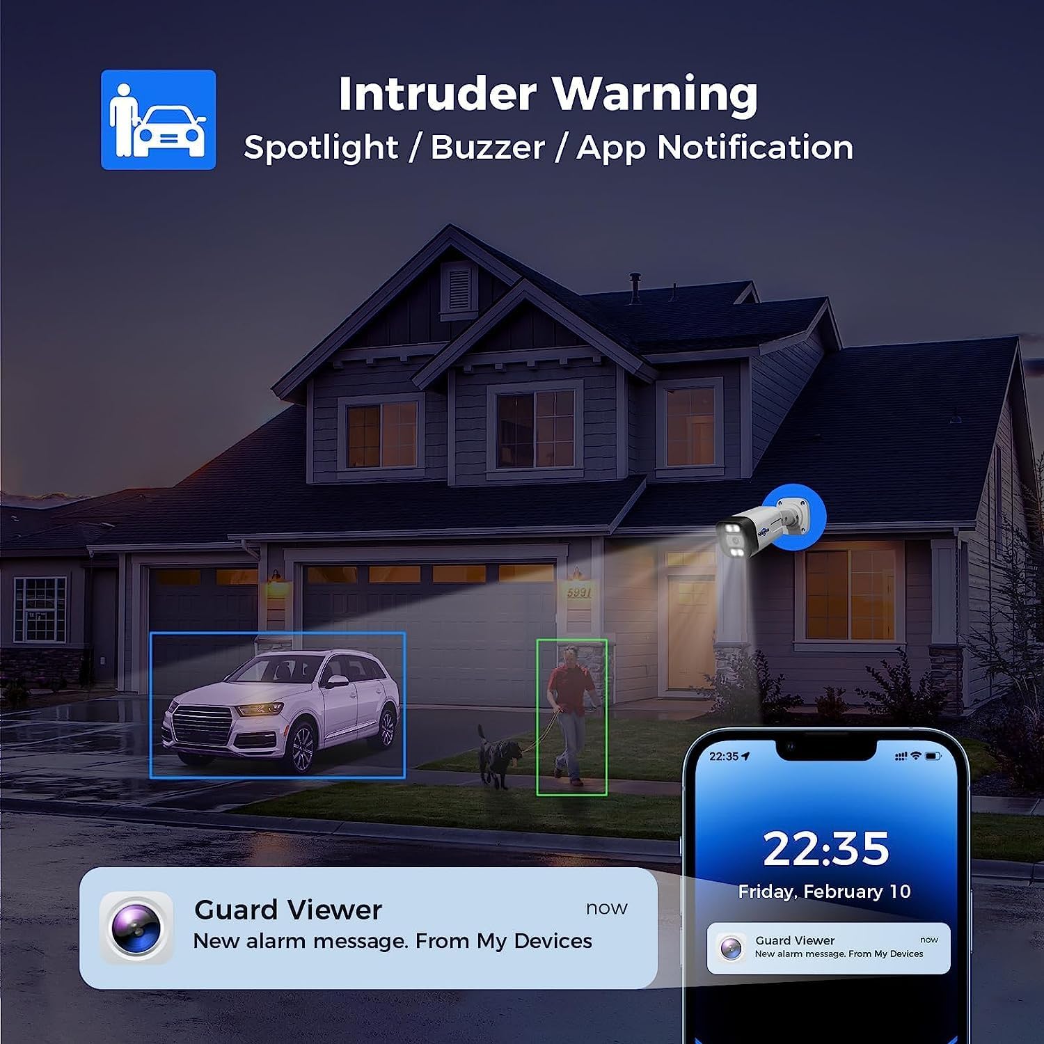 Audio de 2 vías+gran angular de 121 Sistema de cámara de seguridad Hiseeu 4K 8MP PoE, 8 cámaras de seguridad con cable IP de 5MP para interiores y