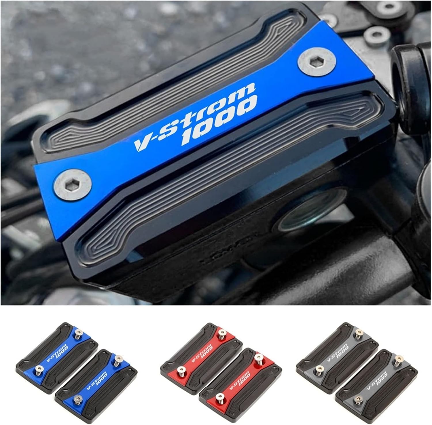 Brake Reservoir Cover Motorcycle Fluid Brake Cylinder Reservoir Cover for Suzuki VStrom 1000 DL1000 1000XT 2014 2015 2016 2017-2021 V-Strom 1050 XT