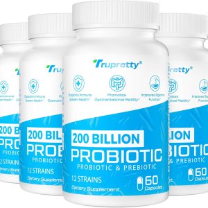 Probióticos de 200 mil millones de cfus 12 cepas, probióticos para mujeres y hombres, suplemento probiótico diario con 3 prebióticos, para apoyo Probióticos de 200 mil millones de cfus 12 cepas, probióticos para mujeres y hombres, suplemento probiótico diario con 3 prebióticos, para apoyo