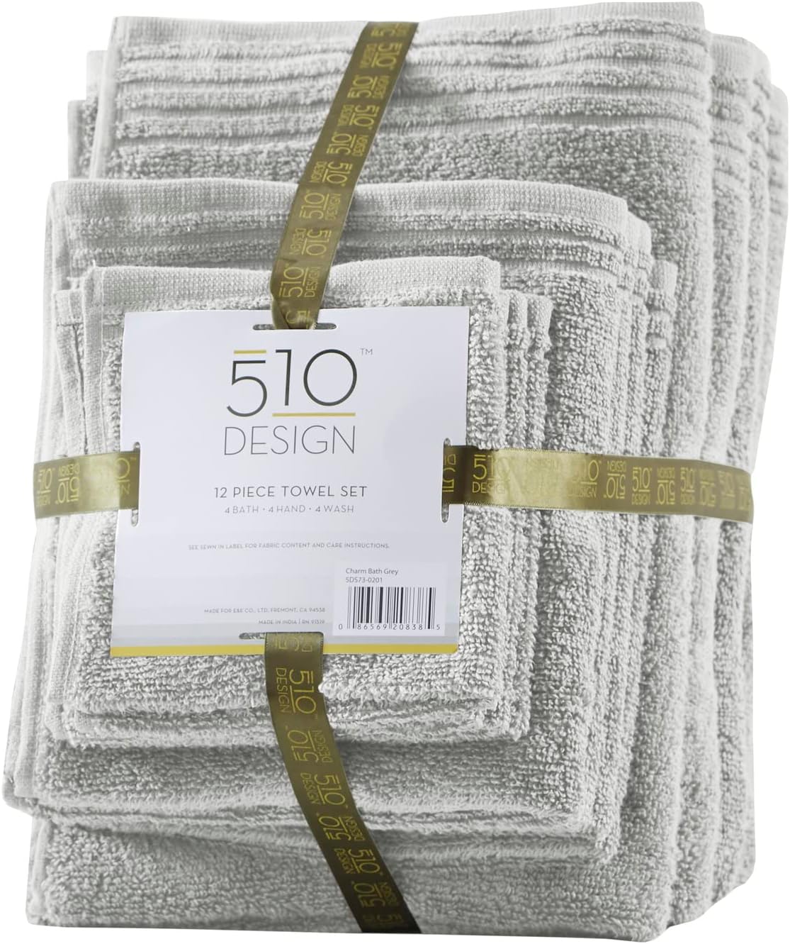 510 DESIGN Big Bundle – Juego de toallas de baño 100 % algodón, lujosas toallas de baño de calidad de spa de primera calidad, secado rápido, suaves