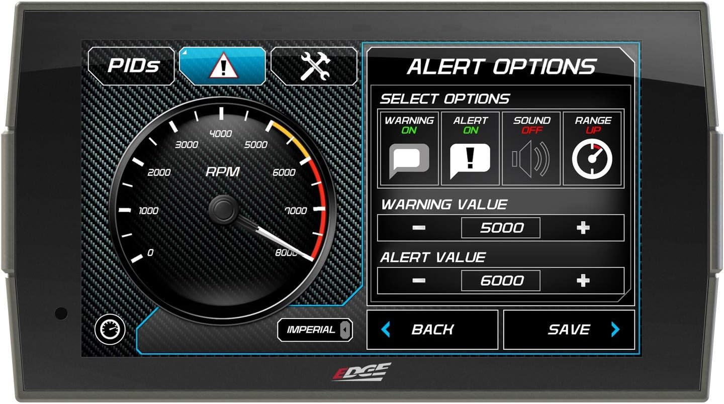 Edge Products CTS3 84130-3 Pantalla táctil OBD2 Monitor Scanner & EGT Kit de pirómetro de sonda 98620 compatible con vehículos de 1996 y más