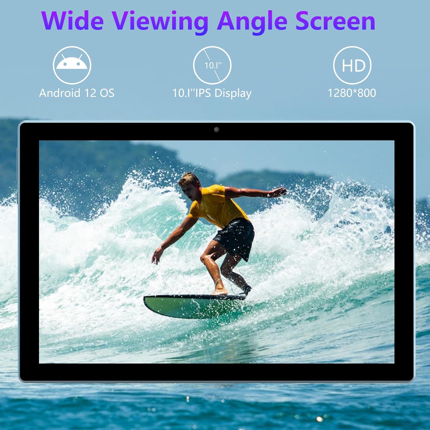 Tablet 2 en 1 6GB+128GB Android 11 Tabletas, 10.1 pulgadas Tablet con teclado ratón caso Stylus, 2.4G5G WiFi 6, 1.8Ghz computadora Tablet PC,