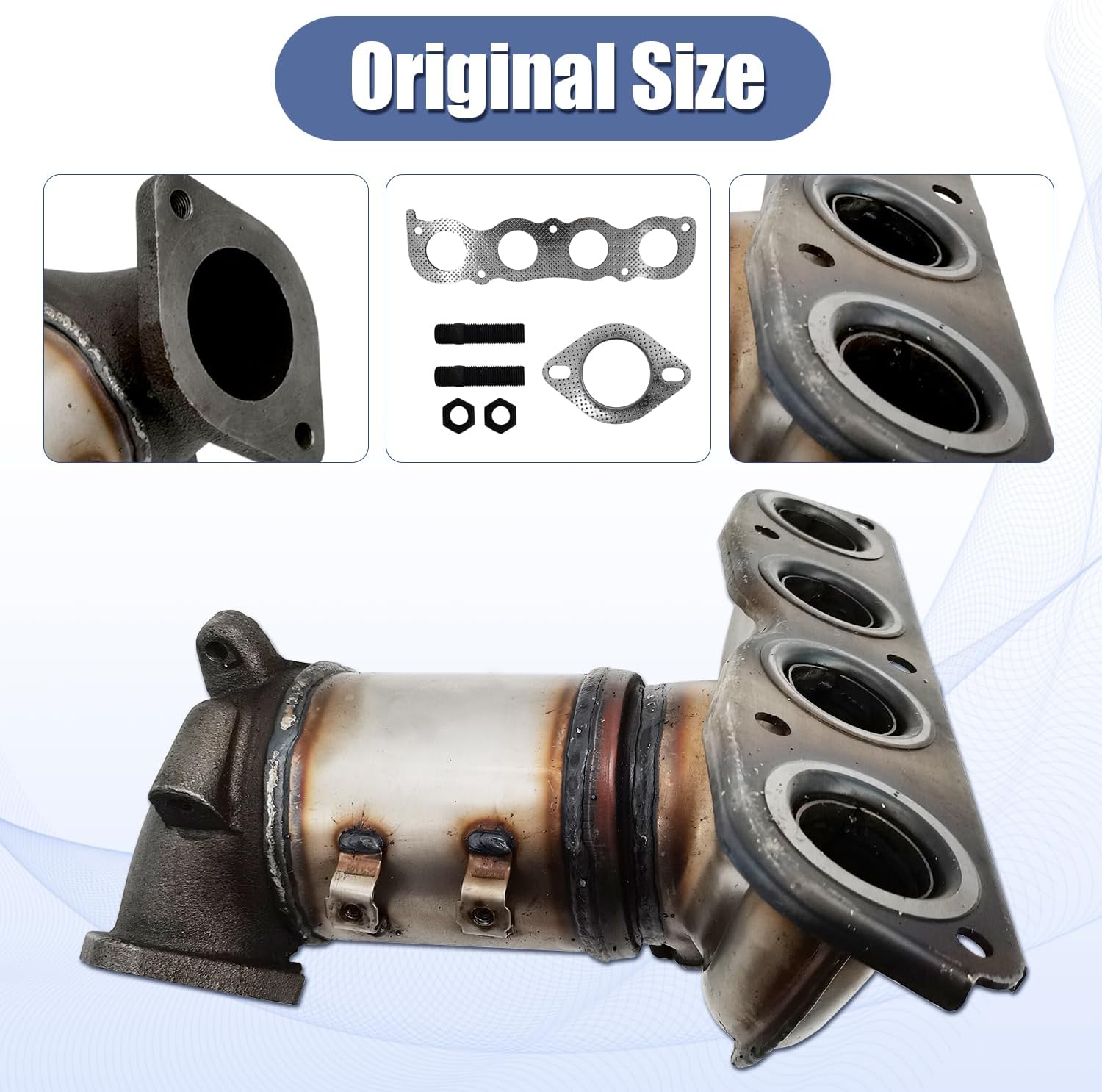 28510-2EAA0 Convertidor catalítico frontal compatible con Hyundai Sonata Hybrid 2016-2017 Kia Optima Hybrid 2017-2019 2.0L L4 (solo modelos híbridos)