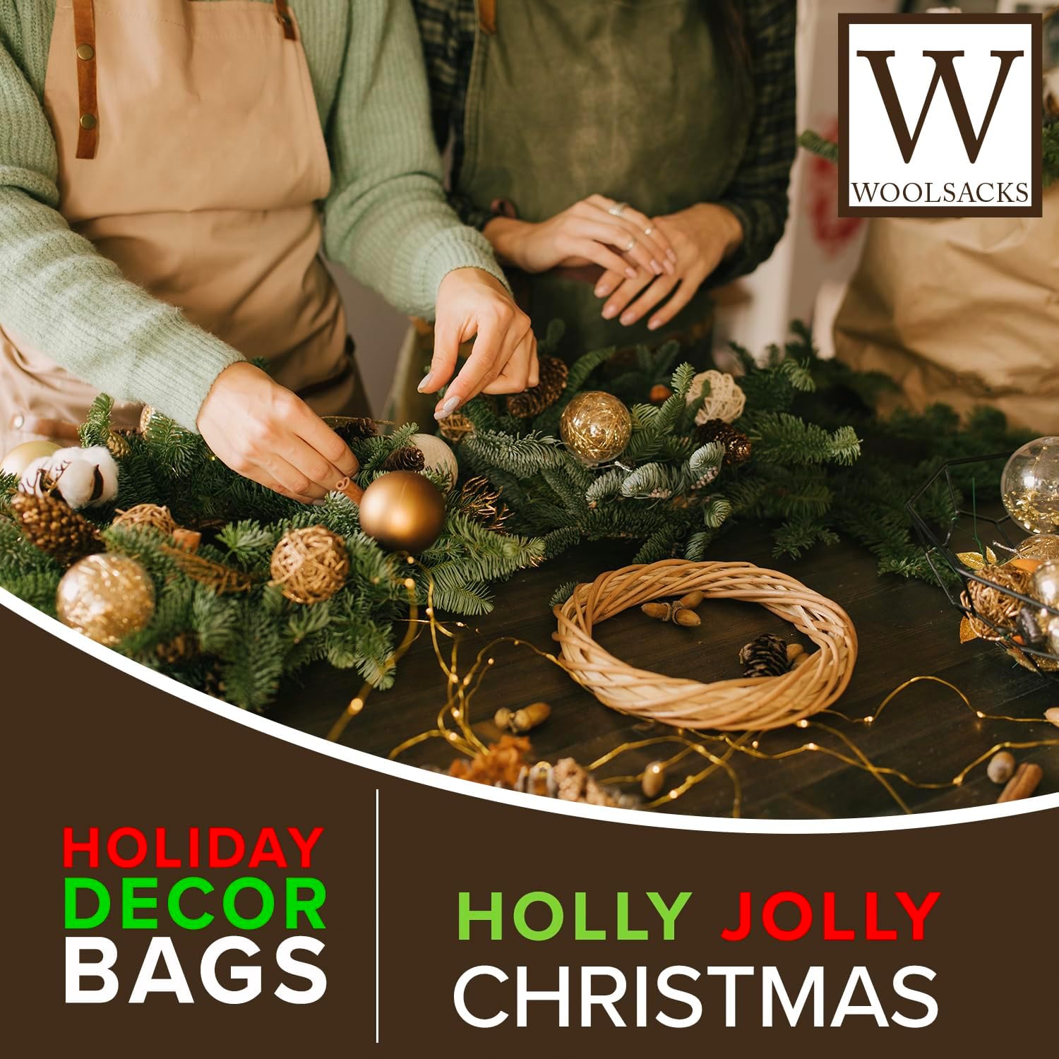 Bolsas de Navidad de arpillera  Sacos de arpillera en blanco para manualidades navideñas y decoración navideña de granja  9 x 14 pulgadas  Fabricado