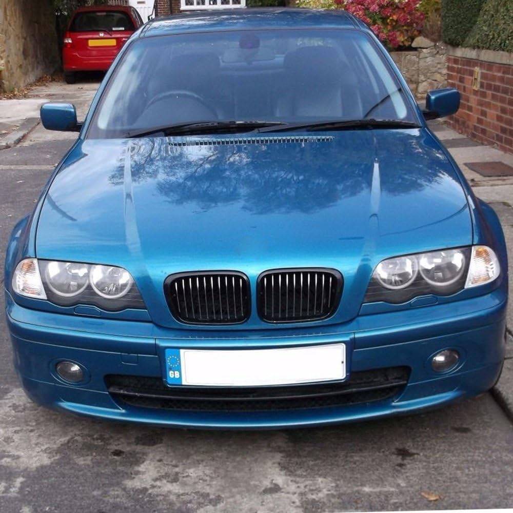 2 piezas de cubierta transparente para faros delanteros compatibles con BMW E46 serie 3 4DR 2002-2005 izquierda derecha delantera cubierta de lente