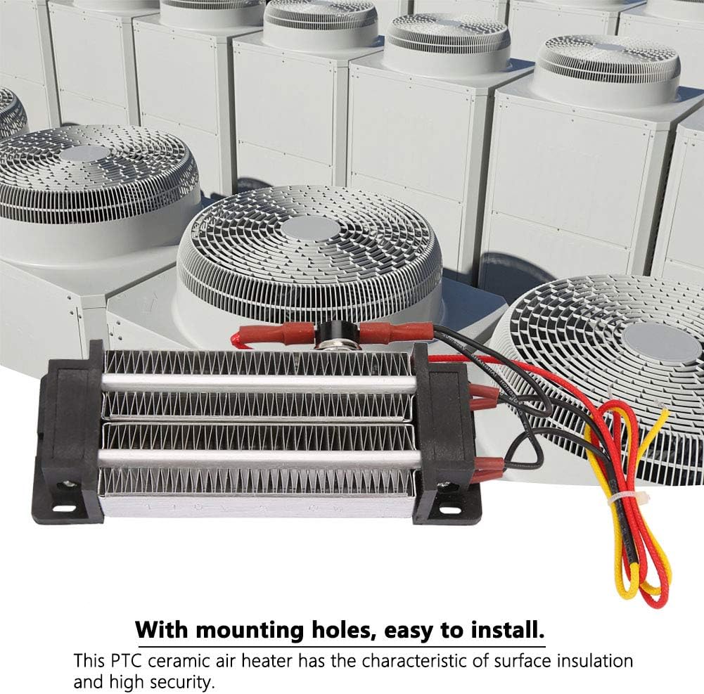 Calentador de aire de cerámica PTC, calefacción, calentador de ventilador de aire acondicionado, termostato automático de 500 W, con protector de