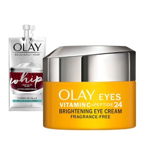 Olay Vitamina C péptido 24 crema para ojos sin fragancia 05 onzas crema hidratante facial látigo tamaño viaje prueba Olay Vitamina C péptido 24 crema para ojos sin fragancia 05 onzas crema hidratante facial látigo tamaño viaje prueba