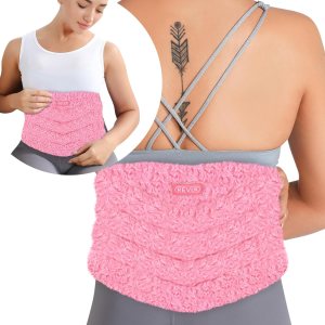 REVIX Almohadilla térmica para microondas para aliviar el dolor de espalda y calambres, gran envoltura térmica para microondas con correa de calor REVIX Almohadilla térmica para microondas para aliviar el dolor de espalda y calambres, gran envoltura térmica para microondas con correa de calor