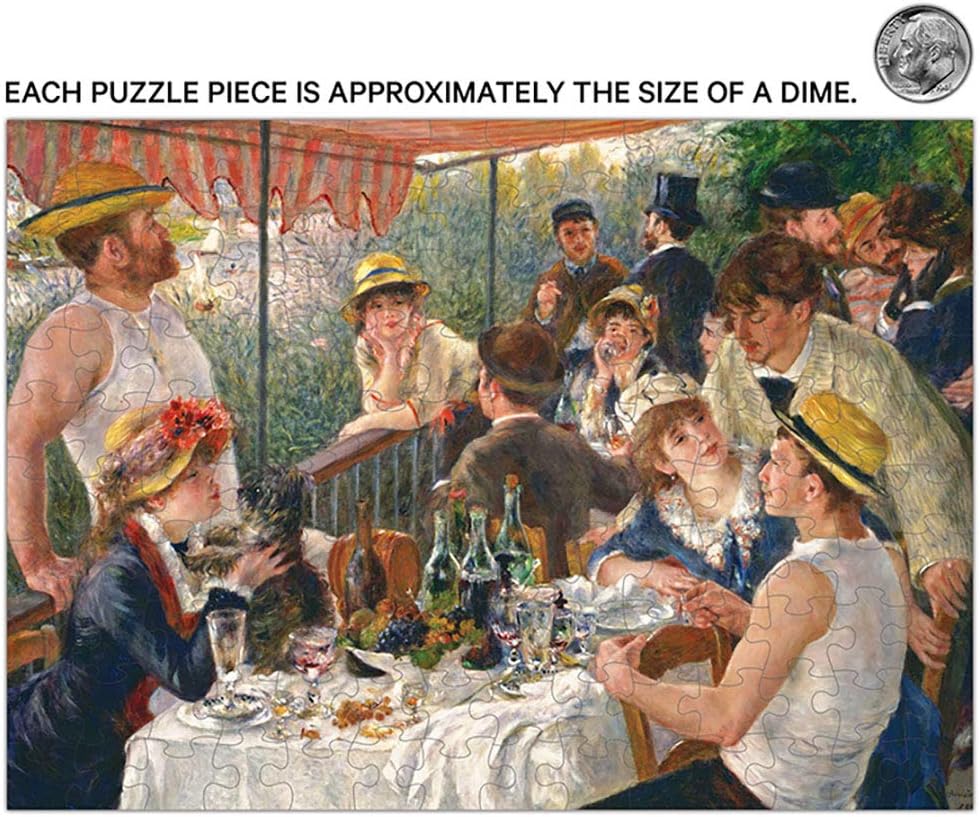 Puzzles – Paquete de 2 mini rompecabezas – Degas Dance en la ópera y Renoir Almuerzo de la fiesta náutica