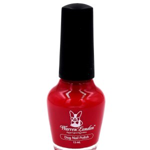 Warren London Esmalte de uñas para perros en una botella, cobertura y color premium, fabricado en Estados Unidos, rojo Warren London Esmalte de uñas para perros en una botella, cobertura y color premium, fabricado en Estados Unidos, rojo