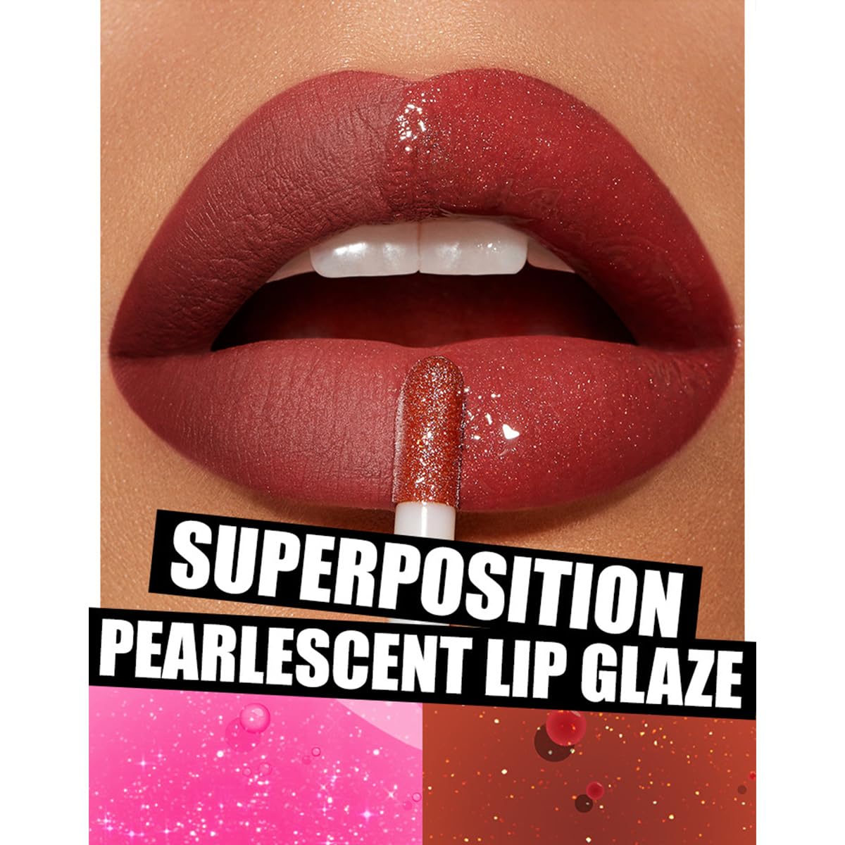 Aceite hidratante para labios que brilla intensamente, brillo labial hidratante, bálsamo labial transparente, de larga duración, hidratante, no