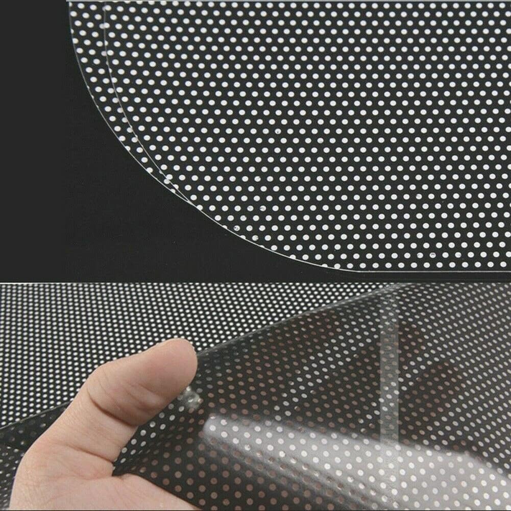AOLI 2 unids coche parasol cubierta ventana trasera lateral bloqueo estático visera escudo pantalla negro