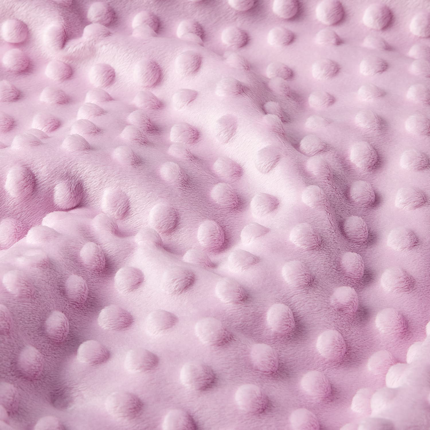 DaysU Minky – Manta de bebé de microforro polar suave y sedosa con respaldo de puntos, manta impresa de animales para niños y niñas, flor, rosa, 30