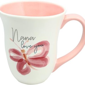Pavilion – Taza de café grande de 16 onzas, Nana Love You Watercolor Butterfly Pavilion – Taza de café grande de 16 onzas, Nana Love You Watercolor Butterfly