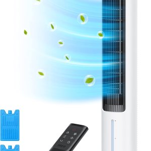 Dreo Enfriador de aire evaporativo, ventiladores de enfriamiento de 40 pulgadas que soplan aire frío, oscilación de 80, tanque de agua extraíble, Dreo Enfriador de aire evaporativo, ventiladores de enfriamiento de 40 pulgadas que soplan aire frío, oscilación de 80, tanque de agua extraíble,