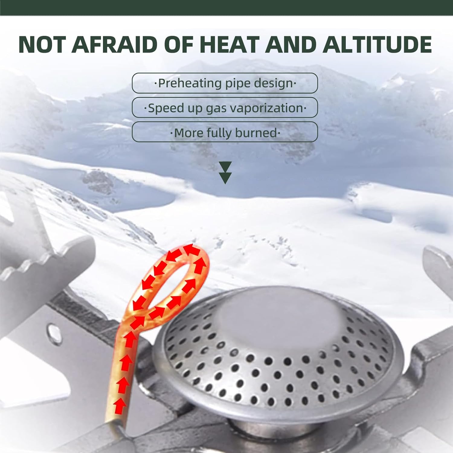 BRS -32 Estufa de camping plegable portátil expandible doble estufa – Fácil de operar, utensilios de cocina de camping con encendedor electrónico