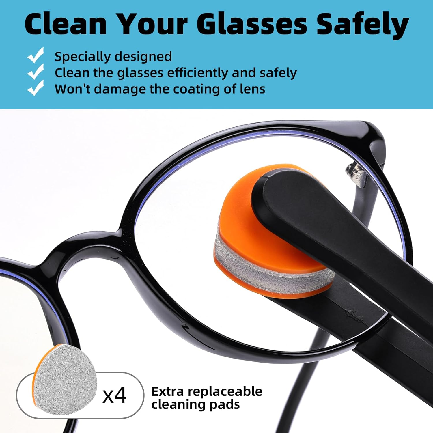 Edglete Kit de limpiador de lentes – Limpiador de lentes antivaho en aerosol con paño de limpieza de lentes de microfibra, kit de reparación de