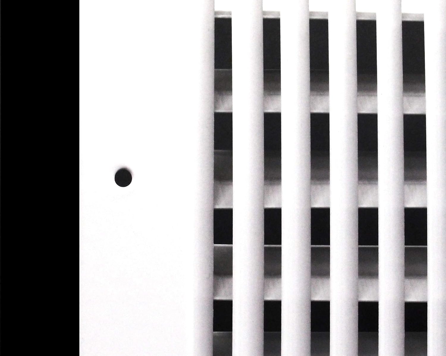 Rejilla de suministro de aire vertical de 2 vías de 30,5 cm x 20 cm – Tapa de ventilación y difusor – Cara plana estampada – Blanco. Dimensiones