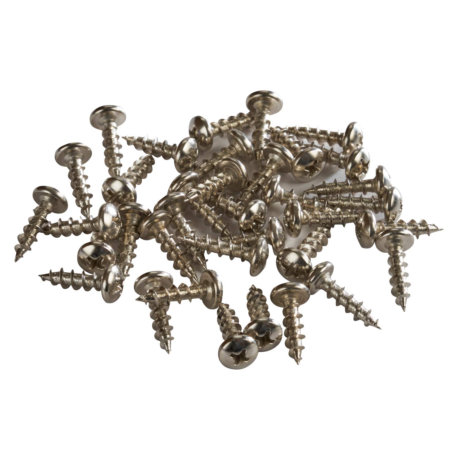 #10 x 34″ Rosca gruesa Phillips Tornillos de cabeza cacerola niquelados, paquete de 100 unidades ROKS10X34PPCNP