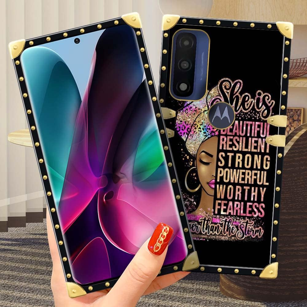 DAIZAG Funda para Cricket Dream 5G, diseño retro de lujo, elegante, decoración dorada, suave, antiarañazos, para niña y mujer, funda protectora