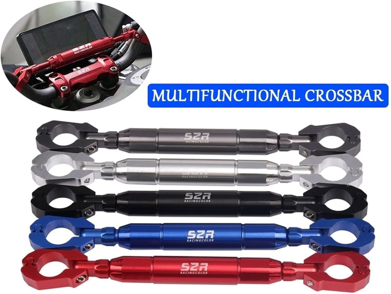 Barra de equilibrio de motocicleta para Benelli TRK502 TRK502X TRK 502 X TRK 502X TRK 502X (color  B negro, tamaño 1)